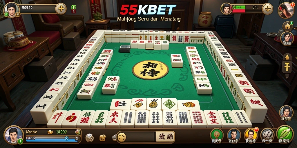 Menampilkan gameplay seru dari Mahjong di 55KBET.