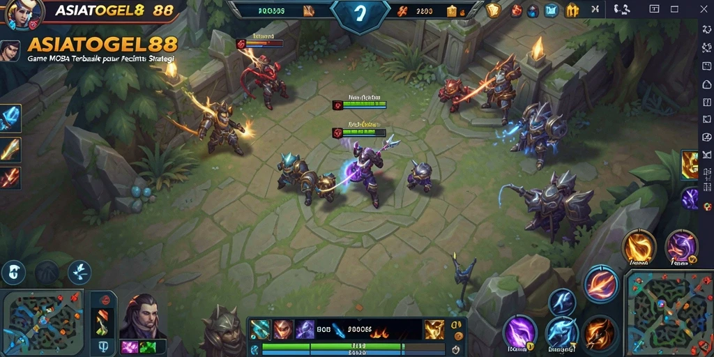 Tampilan aksi seru dalam gameplay ASIATOGEL88 yang menguji strategi tim.
