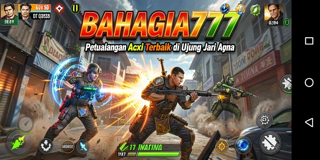 Tampilan menarik dari aksi seru dalam BAHAGIA777.