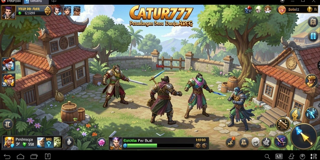 Tampilan menarik dari gameplay seru CATUR777 dalam genre ARPG.