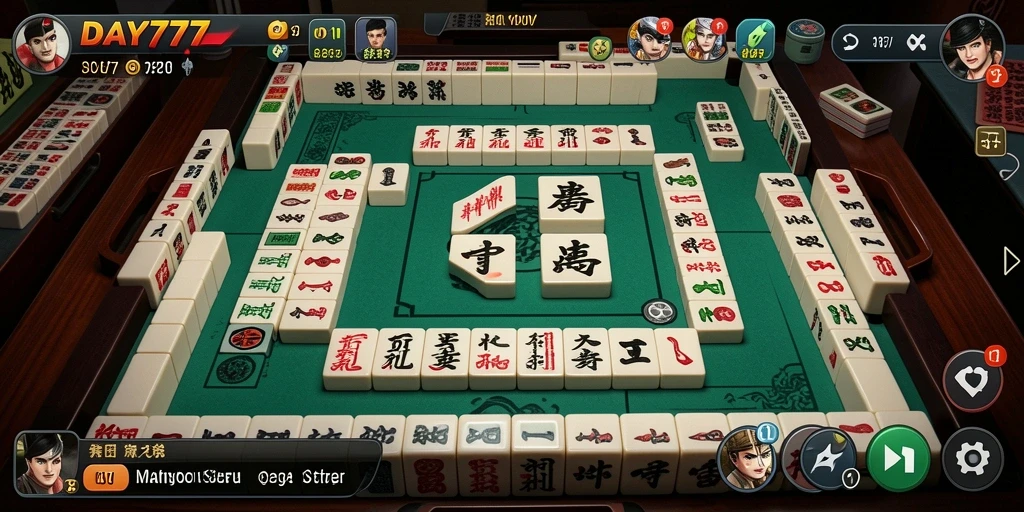 Screenshot menunjukkan gameplay Mahjong yang menarik dan menantang di DAY777.
