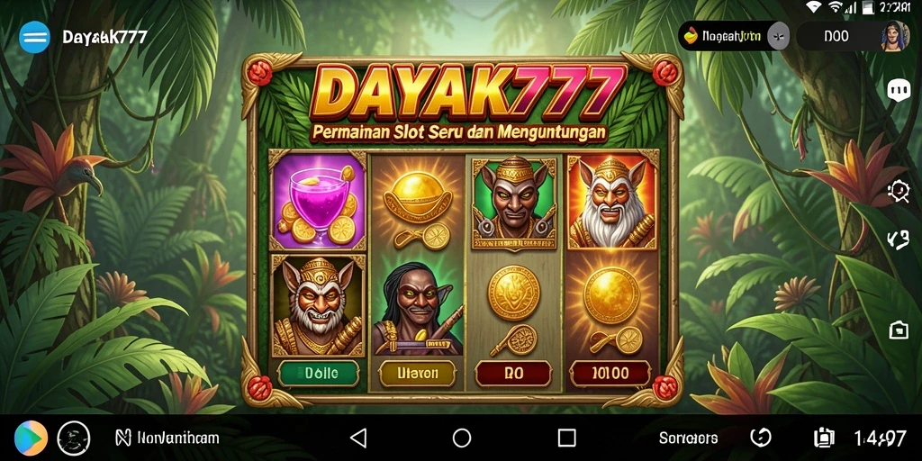 Tampilan gameplay <strong>DAYAK777</strong> yang seru dengan efek visual memukau.