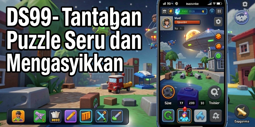 Gameplay DS99 menampilkan teka-teki yang penuh warna dan menantang.