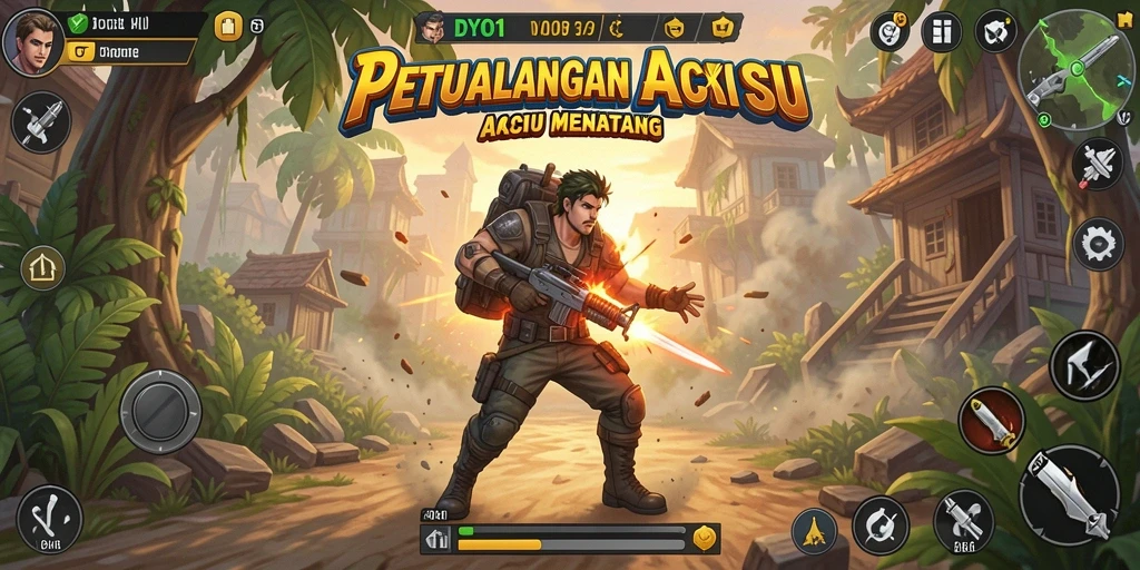 Gameplay DYO1 yang menegangkan dan penuh aksi.