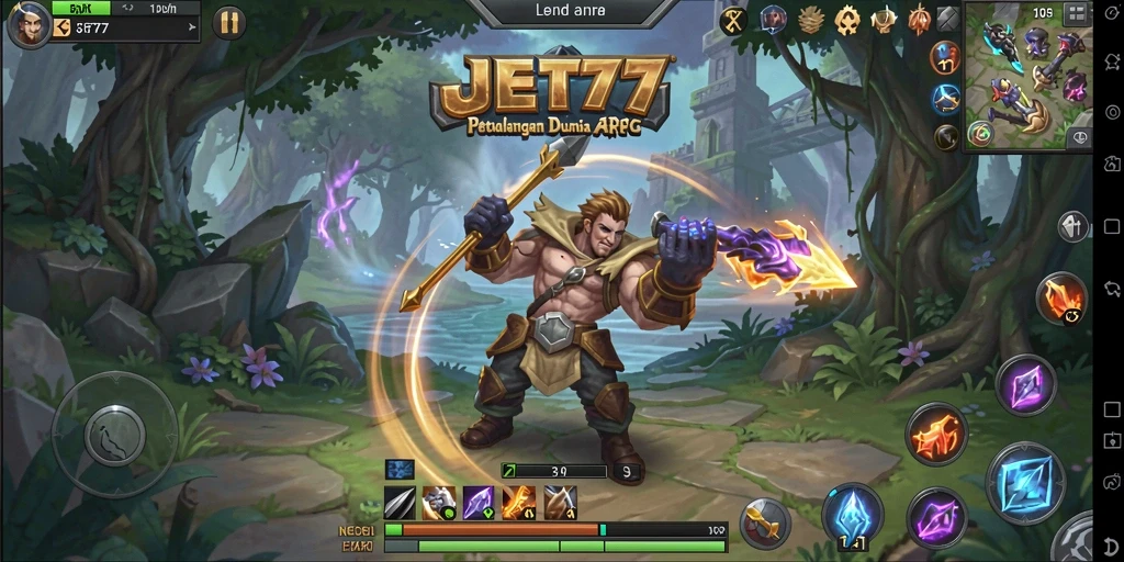 Gameplay menakjubkan JET77 yang penuh aksi dan petualangan.