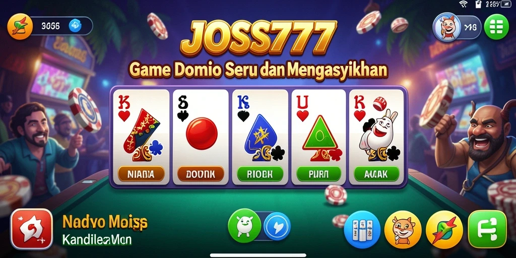 Tampilan gameplay Domino yang menarik di JOSS777