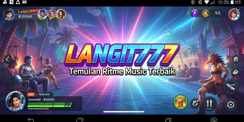 Tampilan gameplay menarik dari LANGIT777 dengan beragam musik.