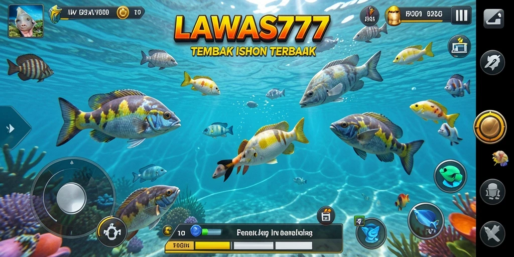 Tampilan gameplay lawas777 yang seru dan mengasyikkan saat menembak ikan.