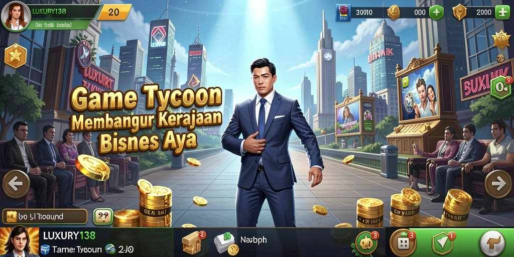 Screenshot gameplay LUXURY138 menampilkan pengalaman Tycoon yang seru.