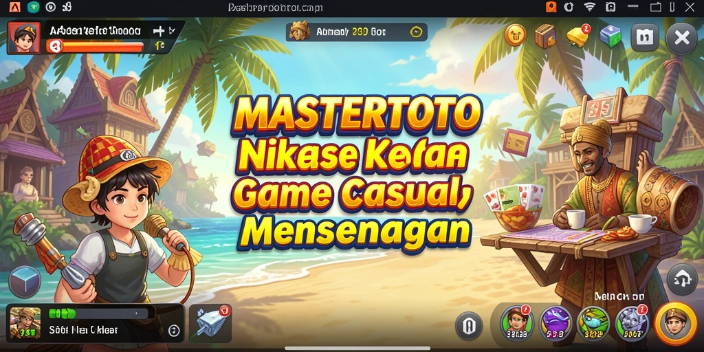 Tampilan gameplay seru di MASTERTOTO dengan berbagai tantangan menarik.