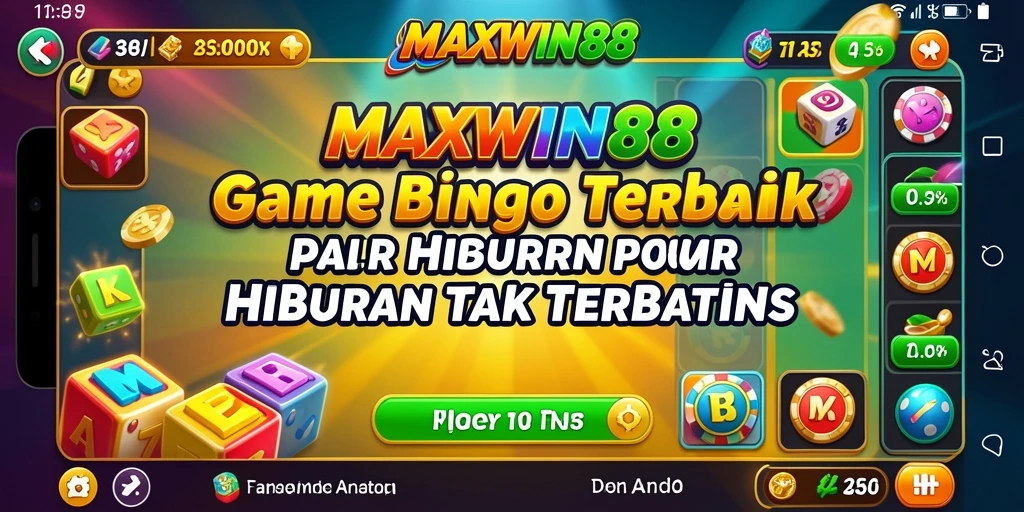 Tampilan gameplay seru dari MAXWIN88 dengan interaksi bingo yang menarik.