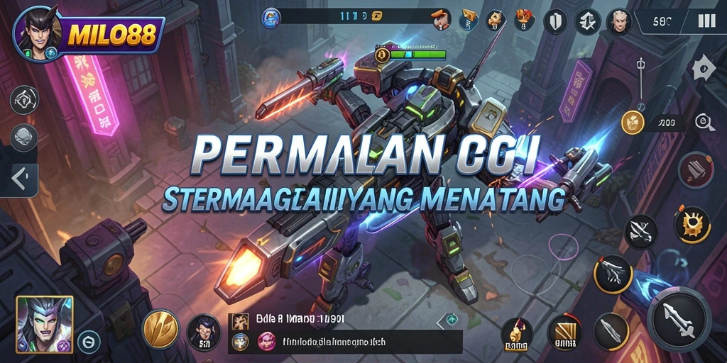 Screenshot gameplay MILO88 menampilkan pertempuran strategis yang intens.