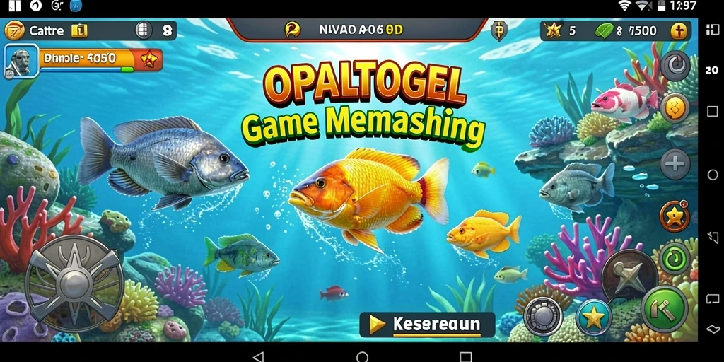Tampilan gameplay OPALTOGEL yang menakjubkan saat memancing.