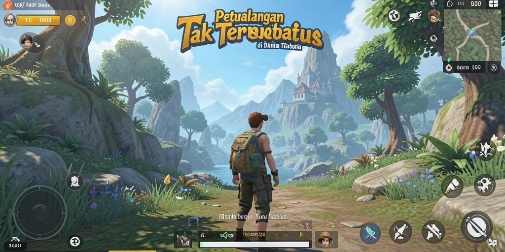 Tampilan gameplay menakjubkan di dunia terbuka QQRP.