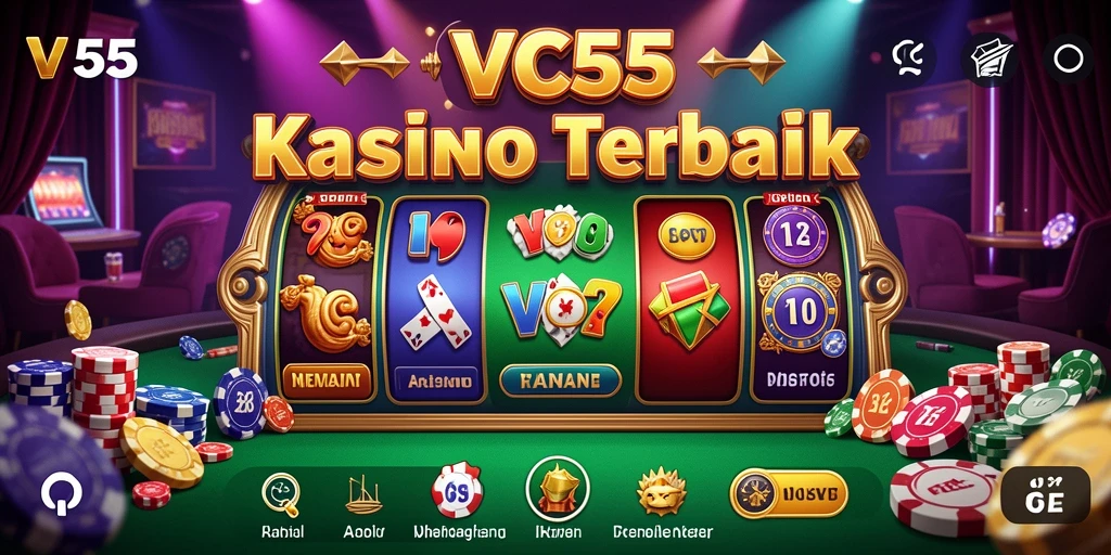 Tampilan antarmuka VC55 yang menarik dalam permainan Kasino.