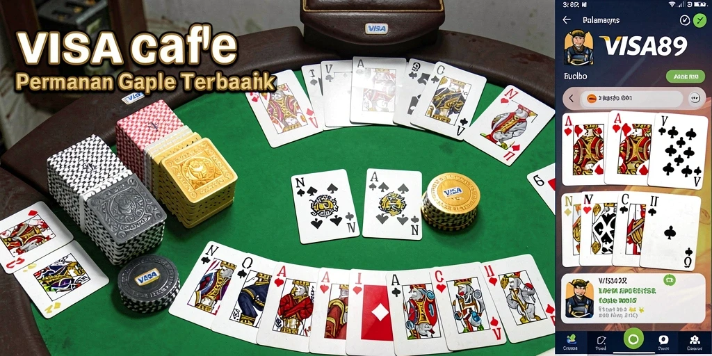 Tampilan gameplay Gaple yang menarik di VISA89.